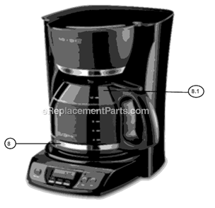 Page A Diagram and Parts List for CGX23-NP  Mr Coffee Coffee Maker